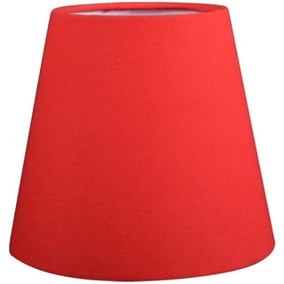 Esoes Stoff Lampenschirm E14 / E27 Clip On Lampenschirme Für Kronleuchter klein Modern Stoff Lampenschirme Dekoration Zubehör für Wandleuchte Lampe Kerze Kronleuchter Tischlampe (Rot)