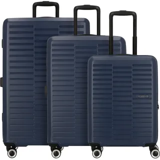 American Tourister Sunset Hills 4 Rollen Kofferset 3-teilig - Blau