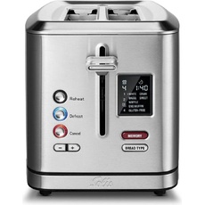 Solis Flex Toaster 8004 - Toaster Broodrooster - Met geheugenfunctie, Toaster, Silber
