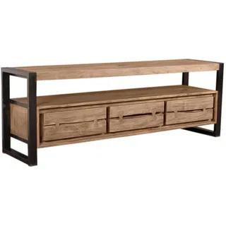 SIT Möbel Live Edge Lowboard 160 cm Beige/Holz, Metall
