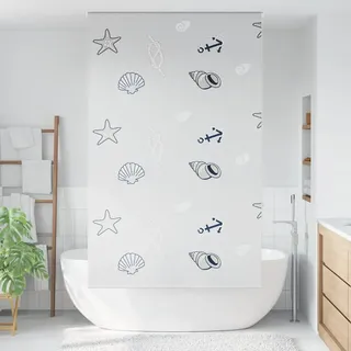vidaXL Duschrollo 140x240 cm Stoffbreite 136 cm - Grau