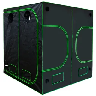 TSGPS Grow Zelt für Pflanzen Zuchtzelt Gewächshaus Box Garten Anzucht Gemüse Kräuter Grow Schrank Indoor 200 x 200 x 200 cm Blumen klein Tomaten Hydro Green