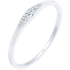 Bild DIAMORE Ring Damen Verlobungsring Diamant (0.09 ct) Bridal 925 Silber