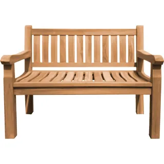 XXL Parkbank Arezzo Teak Massivholz extra stark 120 cm von Teako Design