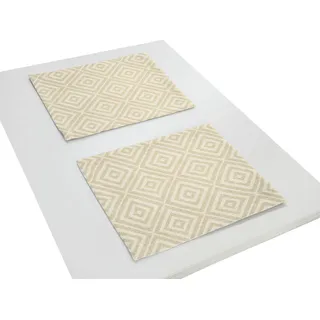 Platzset WIRTH "Telfort" Gr. 1, gold (goldfarben), B:40cm L:35cm, Obermaterial: 85% Polyester, 15% Baumwolle, Platzsets, Platzset