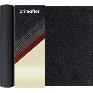 Primaflor Schmutzfangläufer Gin | 200 x 150 cm | Anthrazit | Meterware | Gerippte Schmutzfangmatte, Fußmatte, Fußabtreter und Eingangsmatte aus 100 % Polypropylen mit Gelrücken, 6 mm, leicht kürzbar