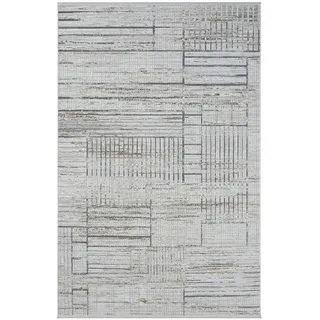 XXXL FLACHWEBETEPPICH Creme, Weiß, Hellgrau - 200x290 cm