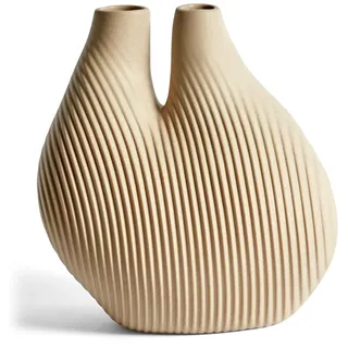 Hay W&S Chamber Vase aus Porzellan in der Farbe Beige, Maße: 14cm x 20cm x 22cm, 508175