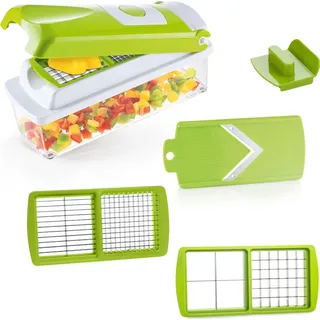 Genius Nicer Dicer Smart Gemüsereibe 6-tlg. Grün/Weiß