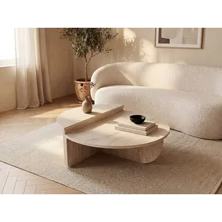 vente-unique Couchtisch 2-teilig Beige Spanplatte 60 x 30 cm