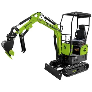 Zipper Diesel-Minibagger ZI-MBG850DS5 7,8kW 7,2kN 3 Schaufeln Elektrostarter