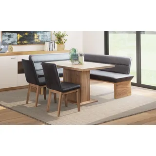 OTTO home "Beluna + Cross Essecke Sitzgruppe Eckbank Küchenbank", Set, Eckbank, 2 Stühle und Tisch, 4 tlg. Sitzgruppe Esszimmer Stühle Tisch und Bank bequem gepolstert,