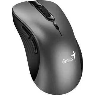 Kabellose Maus, Genius Ergo 8100S, grau metallic, optisch, 1600DPI - Grau