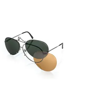 Porsche Design P8478 Sonnenbrille - Grey Mat / C69 - Green / CAT3