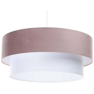 Onzeno Hängeleuchte Rosa 60/20 cm , Weiß, Pink , Kunststoff , E27 , 1x20x60 cm , Lampen & Leuchten, Innenbeleuchtung, Hängeleuchten, Pendelleuchten