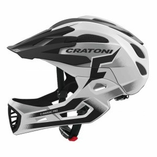 CRATONI Unisex – Erwachsene C-Maniac Pro Helmet, Weiß/Schwarz Matt, M