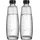 Glaskaraffe Duo transparent + 2 Stück