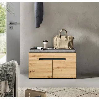 Home Affaire Sitzbank »REHAT, TOPSELLER, Breite 80cm, 2 Türen, 2 Fächer inkl. Sitzkissen« in verschiedenen Farben erhältlich, 2 Stk. tlg. Garderobenbank, Flurbank, Dielenbank, Bank mit Stauraum, Bank