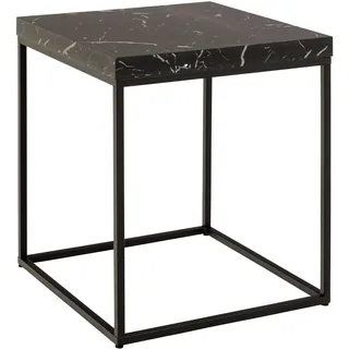Actona Couchtisch 40cm Marmor Nachbildung schwarz. - Schwarz