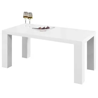 SalesFever Stilvoller Tisch 80 x 76 x 120-240 cm weiß