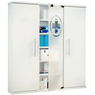 VCM "Medizinschrank Arzneischrank Santila abschließbar", 1 Stk. tlg., weiß,