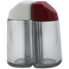 CUCINO IO Magnetisches Salz- und Pfefferstreuer mit Magnet, Fassungsvermögen 2 x 46 ml, 2 Stück