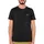 Basic T-Shirt schwarz/blau L