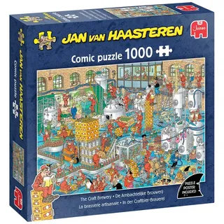 Jan Van Haasteren - In der Craftbier - Brauerei (1000 Teile), 1000 Stück(e), Landschaft, 12 Jahr(e)