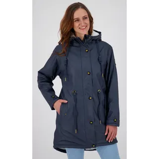 ankerglut "Friesennerz ankerglutliebe WOMEN", Damen, Gr. 36 (S), blau (navy), Obermaterial: 100% Polyurethan; Futter: 100% Polyester, figurumspielend, gerader Abschluss mit Druckknopf, Jacken Regenjacke, auch in Großen Größen erhältlich