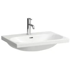 Laufen Lua Waschtisch, 1 Hahnloch, mit Überlauf, 650x460mm, unterbaufähig, H810084, Farbe: Bahamabeige