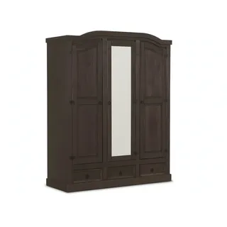 VCM Kleiderschrank New Mexico 157 x 193 x 57 cm Dunkelbraun