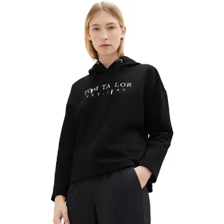 TOM TAILOR Damen Hoodie mit Schriftzug