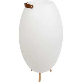 Newgarden - Modern Stehleuchte I Stehlampe I Standleuchte I Lampe I Leuchte Weiß 72,5 cm inkl. LED und Lautsprecher Dimmbar RGBW IP44 mit Fernbedienung - Apolo Dimmer I Dimmbar I Außenbeleuchtung - Ku - Weiß