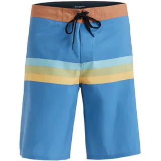 Boardshorts QUIKSILVER "Everyday Straight 20", Herren, Gr. 28(XS), blau (coronet blau retro stripe), Obermaterial: 100% Microfaser;, Hosen Boardshorts