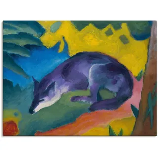 ARTland Franz Marc: »Blauschwarzer Fuchs. 1911.«, Produkt:Leinwand, Größe:30x40 cm / Leinwand