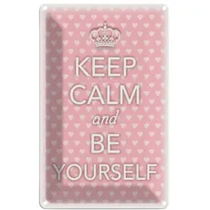 Blechschild 18x12 cm - Keep Calm and be yourself