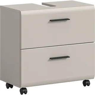 WELLTIME "FLORENZ, Waschbeckenunterschrank mit Rollen, hochwertige MDF-Front", 1 Stk. tlg. Waschbeckenunterschrank, WBU, Unterschrank, Bad, Badezimmer,