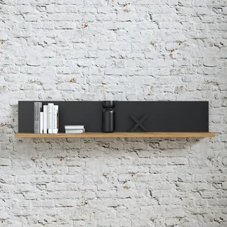Forte Kaszimiro Wandboard 160 x 21,9 x 29,6 cm Schwarz