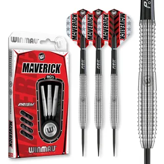 WINMAU Maverick 22 Gramm Profi Stahlspitze Wolfram Dartpfeile mit Flüge und Stiele (Wellen)