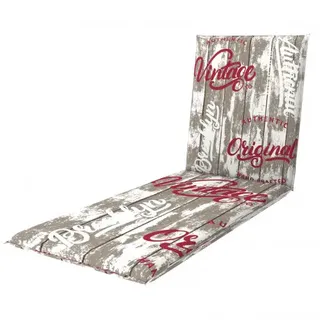 Liegenauflage 195 x 60 x 6 cm 50 % Baumwolle, 50 % Polyester grau - Grau