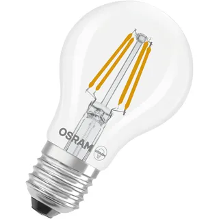 Osram LED-Lampe Star Kolbenform A40 Filament, 2700 K warmweiß, 3,4 W, E27, klar, 470 lm, 15.000h, für Decken- und Stehleuchten, Wohnraum