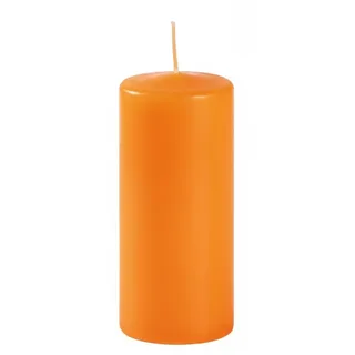 12 Stumpenkerzen Durchmesser 5 cm Höhe 15 cm - Farbe Orange Kürbis - Brenndauer 48 Stunden - nicht parfümiert - Cereria Di Giorgio