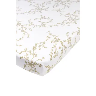 Meyco Baby Spannbettlaken Laufgittermatratze - Branches Sand - 75x95cm - Einzelpackung