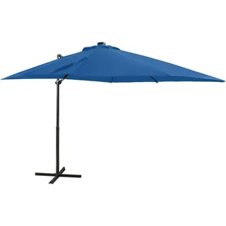 Vidaxl schwimmend Parasol mit Pol und LED -Beleuchtung 250 cm Azurblau - Blau