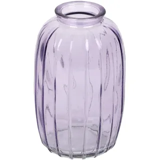 Talking Tables Fliederfarbene Glas-Budvase für Blumen, stilvolle Einzelstiel-Vase für Hochzeits-Tischdeko, Fensterbank, Gartenpartys, Sommeressen, Kamindekor & Geschenke, 12 cm