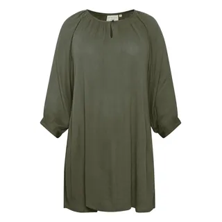 KAFFE CURVE Tunika KCami Damen Tunika 3/4 Arm Casual Rundhals Shirt Große Großen 52, Grape Leaf
