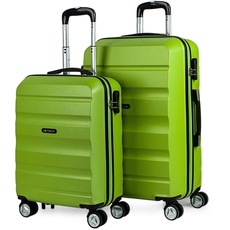 ITACA - Gepäck-Sets, Reisekoffer, Reisekoffer Set, Kofferset, Hartschalenkoffer, Trolley-Set, Luggage - Große Auswahl an Koffer & Trolleys für jede Reise! T71615, Pistaziengrün