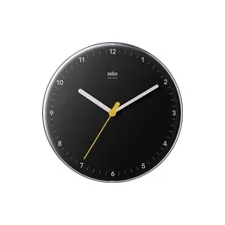 Braun 67684 Funk Wanduhr 230 mm Schwarz