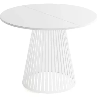 WFL GROUP Naro Ø 100 cm weiß