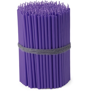 NKlaus - 250x Stabkerzen violett Tropffrei Rußfrei dünn L 16cm Ritualkerze Paraffin 36113